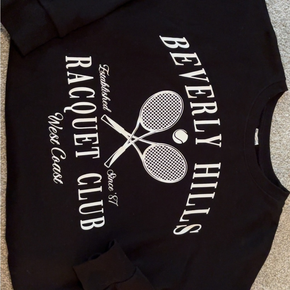 Beverly Hills Racquet Club Black Sweatshirt